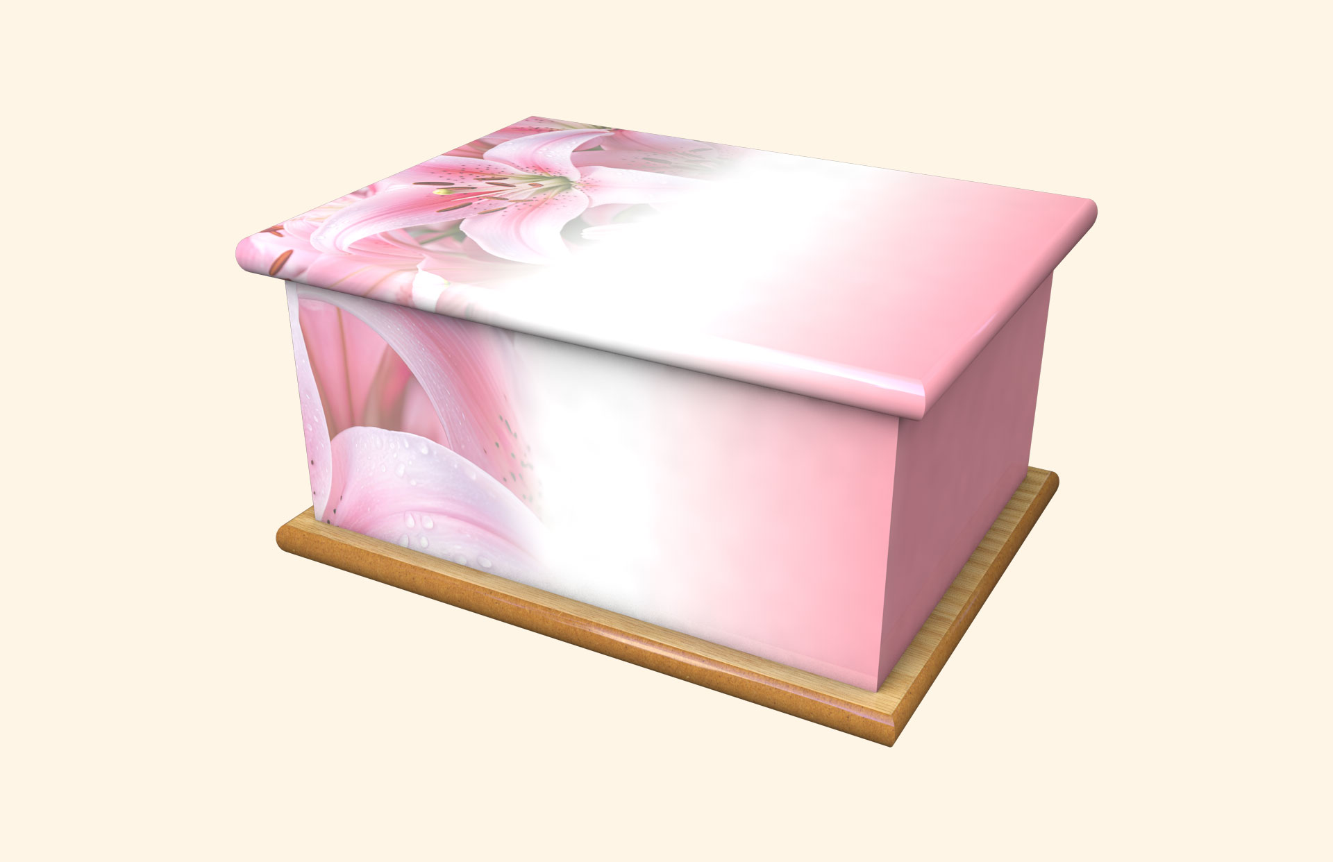 Lillian adult ashes casket